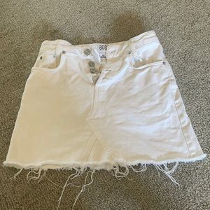 white jean skirt